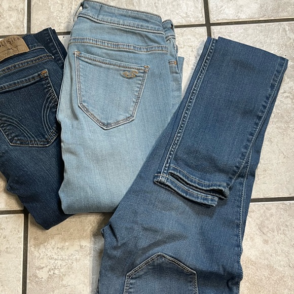 3pc - Hollister Jeans Lot Juniors Size 1 - Picture 8 of 10